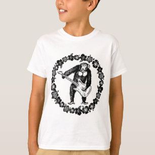 Camiseta Chimpancé que toca la guitarra