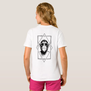 Camiseta Chimpancé Retro-Chic Diamante – La Geometría se En