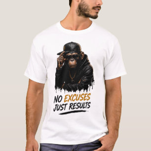 Camiseta Chimpancé Sin Excusas Solo Resultados