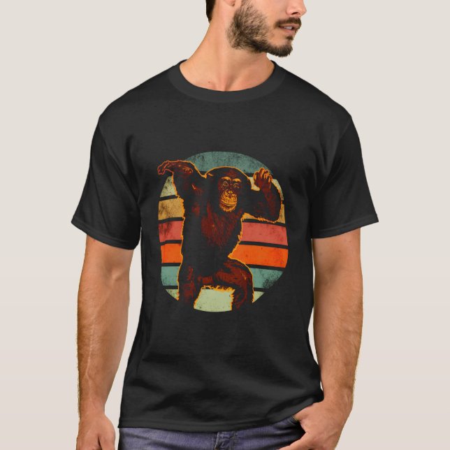 Camiseta Chimpanzee Chimp Bonobo Primate Ape Monkey Animal (Anverso)