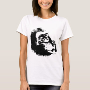 Camiseta Chimpanzee divertido de Pop Art