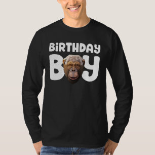 Camiseta Chimpanzee Fiesta de cumpleaños niños chimpancés