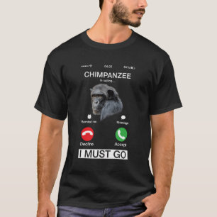 Camiseta Chimpanzee llama a animal de arte mono chimpancé