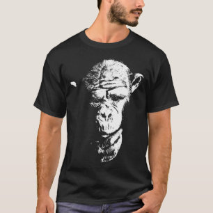 Camiseta Chimpanzee Thinking Monkey Ape Guay Chimp Tee