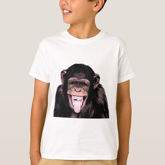 Camiseta Chimpanzee Tongue (Anverso)