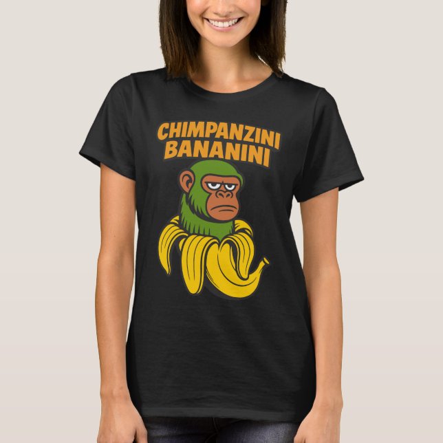 Camiseta Chimpanzini Bananini - Mono y banana graciosos del (Anverso)