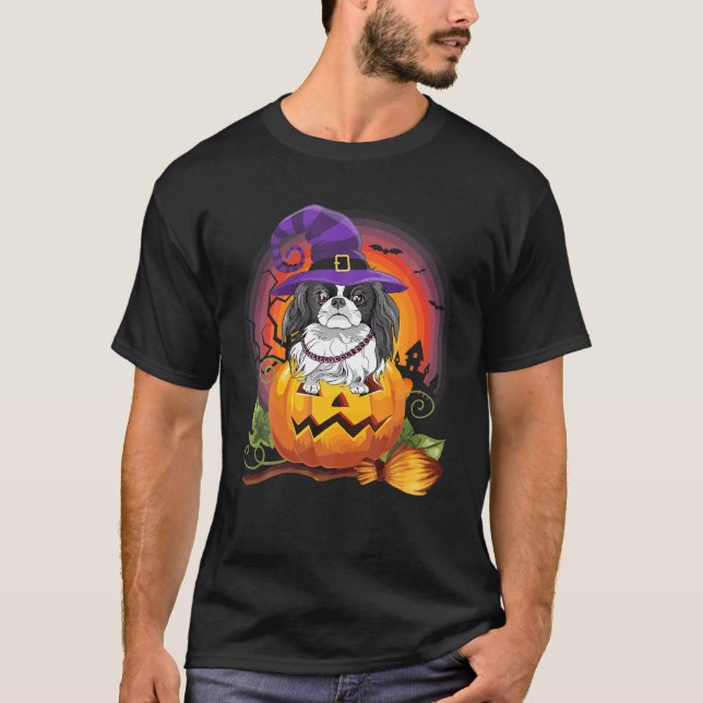 Camiseta Chin Chin Witch Chin Halloween Perro Lover (Anverso)