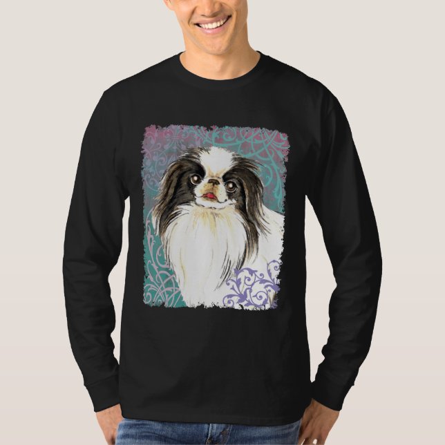 Camiseta Chin japonés elegante (Anverso)
