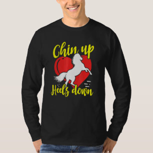 Camiseta Chin Up Heels Down Equestrian