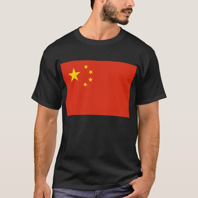 Camiseta China; Bandera china (Anverso)