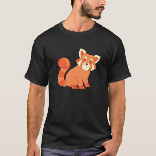 Camiseta China Bosque Vida Silvestre Animal Panda Rojo Lind