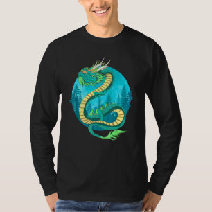 Camiseta China Cultura asiática Creatura mítica Naturaleza
