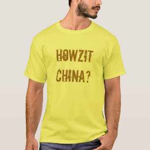 Camiseta China de Howzit - argot del RSA