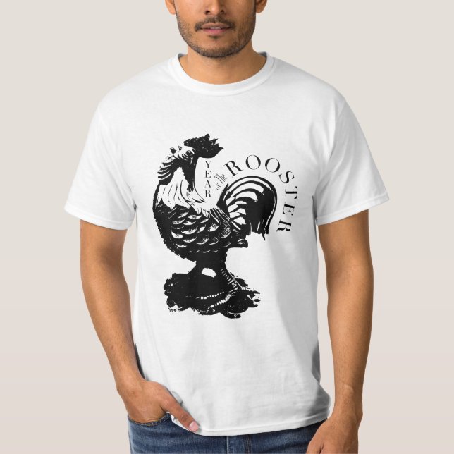 Camiseta china de los hombres de la silueta del (Anverso)