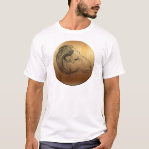 Camiseta china de los hombres W del zodiaco de la