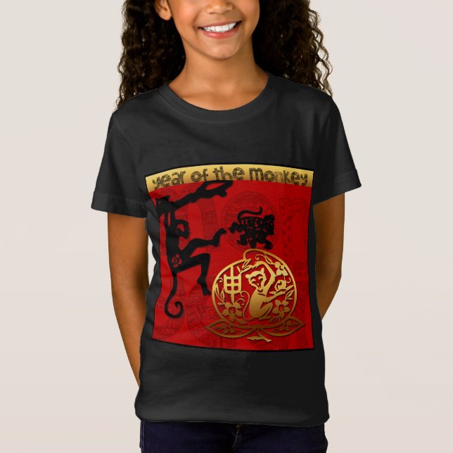Camiseta china del chica del cumpleaños del (Anverso)