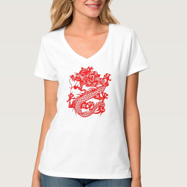 Camiseta china del dragón (Anverso)