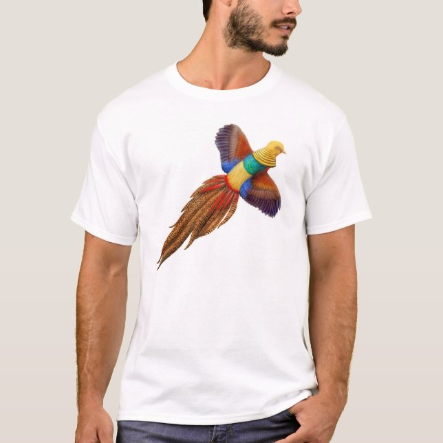 Camiseta china del faisán de oro (Anverso)