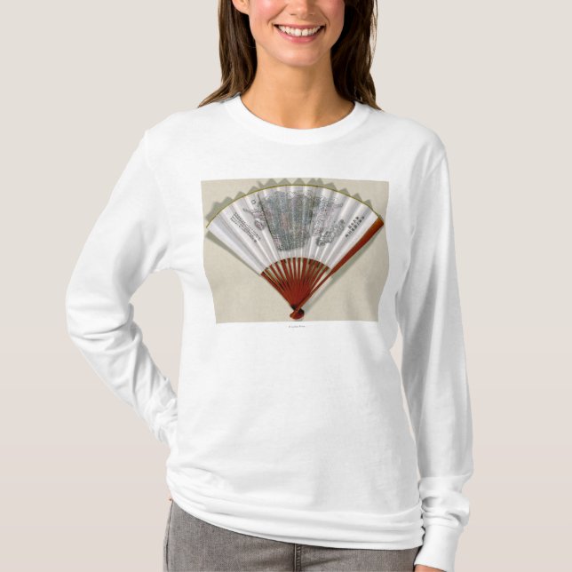 Camiseta China en la cara de un mapa de FanPanoramic (Anverso)