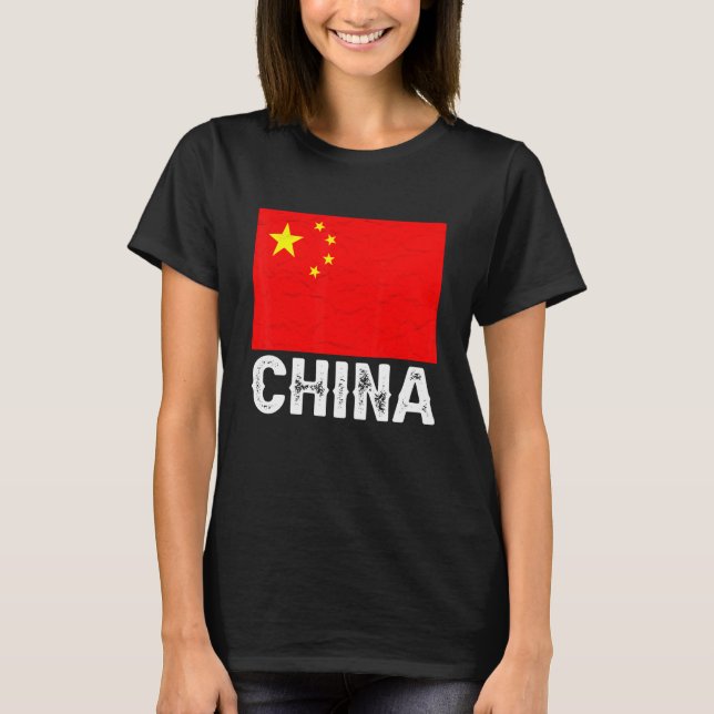 Camiseta China Flag Chinese I Love Chinese Graphic (Anverso)