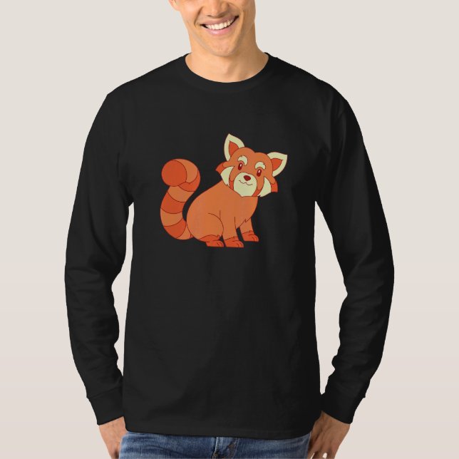 Camiseta China Forest Wildlife Animal Cute el Panda Rojo (Anverso)