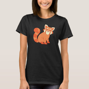 Camiseta China Forest Wildlife Animal Cute el Panda Rojo