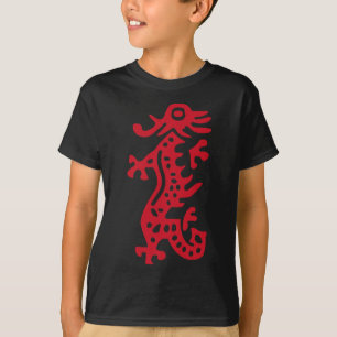 Camiseta China Mah Jong Red Dragon Tile Mahjong Costume