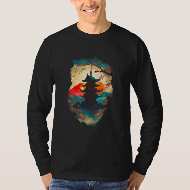 Camiseta China Mountain Pagoda Forest (Anverso)