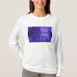 Camiseta China, río Li. Pescadores de cormoranes.