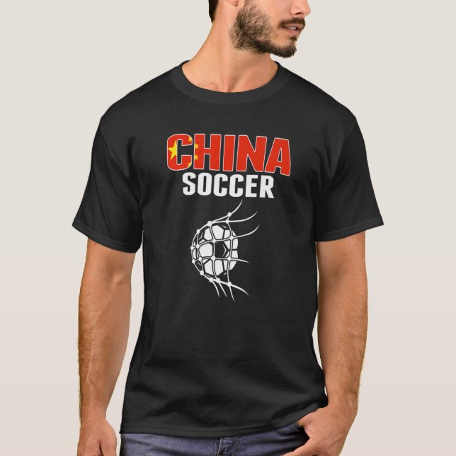 Camiseta China Soccer Ball In Net Goal  Chinese Football Su (Anverso)