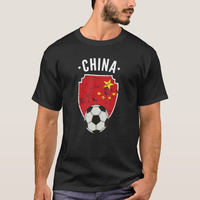 Camiseta China Soccer China Bandera Fútbol Roo del orgullo  (Anverso)