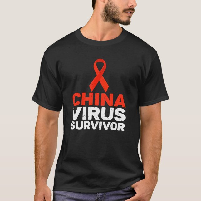 Camiseta China-Superviviente de virus 1 (Anverso)