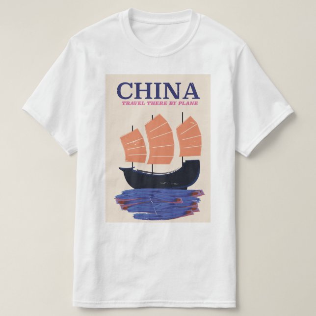 Camiseta China "Vuela allí" (Diseño del anverso)