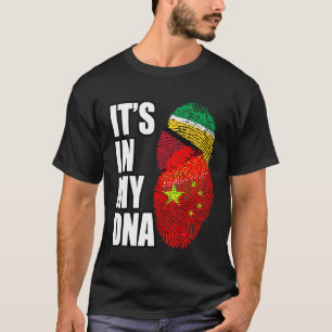 Camiseta China Y Guyana Mezclan Patrimonio De La Bandera De