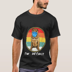 Camiseta Chinas Chinas Chinas De Ojos De Vintage Shar Pei U