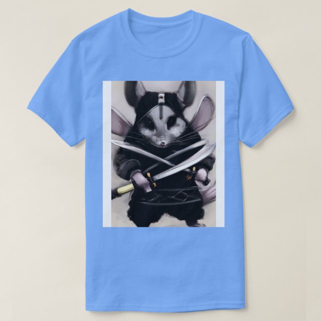 Camiseta Chinchilla con disfraz de ninja (Diseño del anverso)