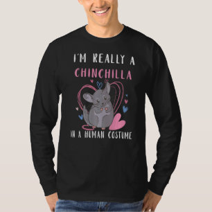 Camiseta Chinchilla Cute Chinchilla En La Costuma Humana Oc