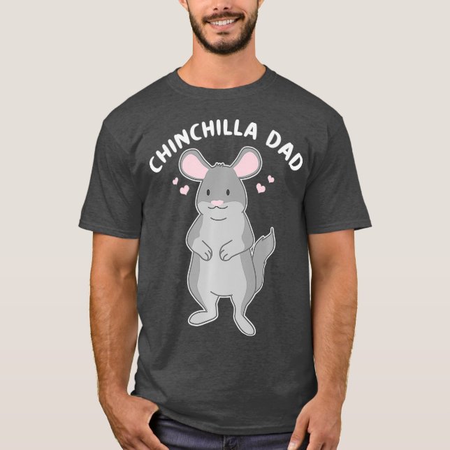 Camiseta Chinchilla Dad Mascota animal divertida (Anverso)