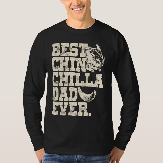 Camiseta Chinchilla Daddy Father Best Chinchilla Dad Ever (Anverso)