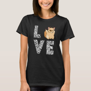 Camiseta Chinchilla Dancing Love Sunglass Chinchilla Pet Ow
