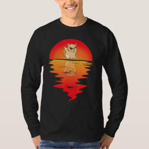Camiseta Chinchilla Dancing Vintage Sunset Chinchilla Owne