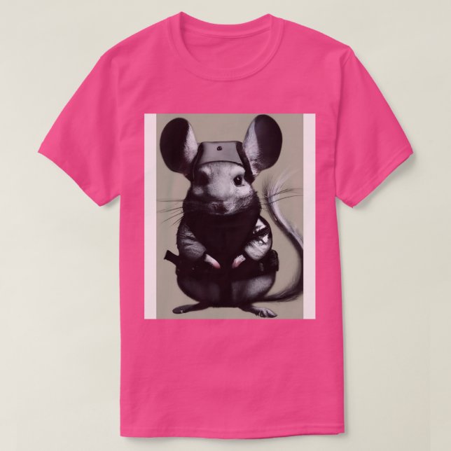 Camiseta Chinchilla en disfraz de ninja 1 (Diseño del anverso)