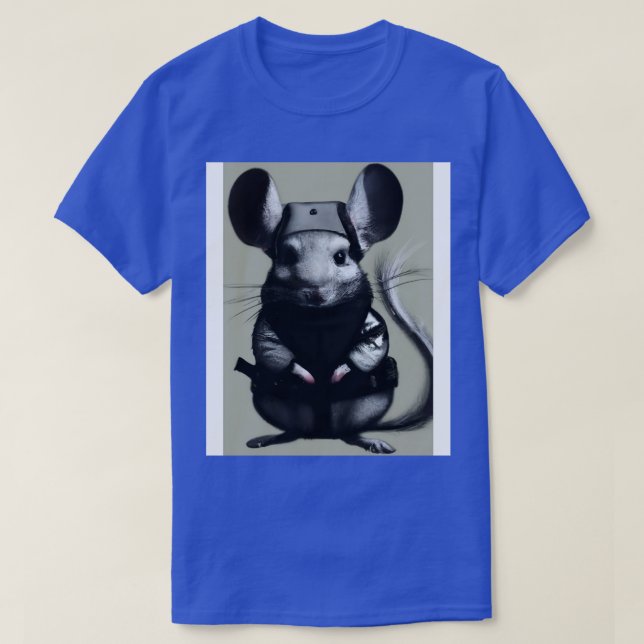 Camiseta Chinchilla en disfraz de ninja 1 (Diseño del anverso)