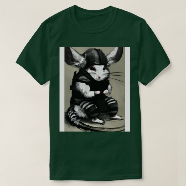 Camiseta Chinchilla en disfraz de ninja 2 (Diseño del anverso)