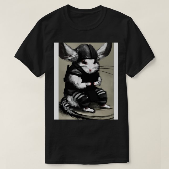 Camiseta Chinchilla en disfraz de ninja 2 (Diseño del anverso)