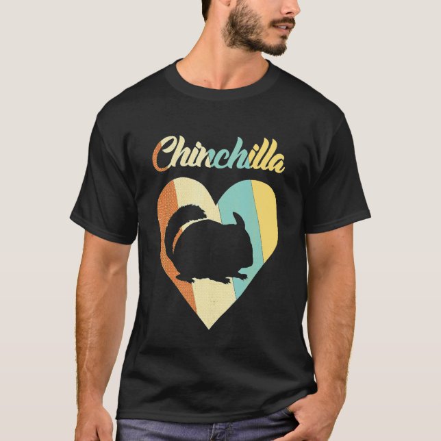 Camiseta Chinchilla en el corazón (Anverso)