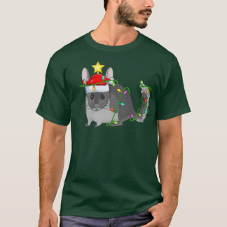 Camiseta Chinchilla Iluminando árbol de navidad coincidiend