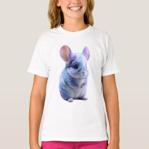 Camiseta Chinchilla Infantil Galaxia Acuarela Pastel Irisad