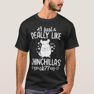 Camiseta Chinchilla Mamá Corta Mascota Dueña Animal Lover