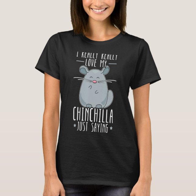 Camiseta Chinchilla Mascota Animal 5 (Anverso)
